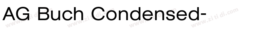 AG Buch Condensed字体转换